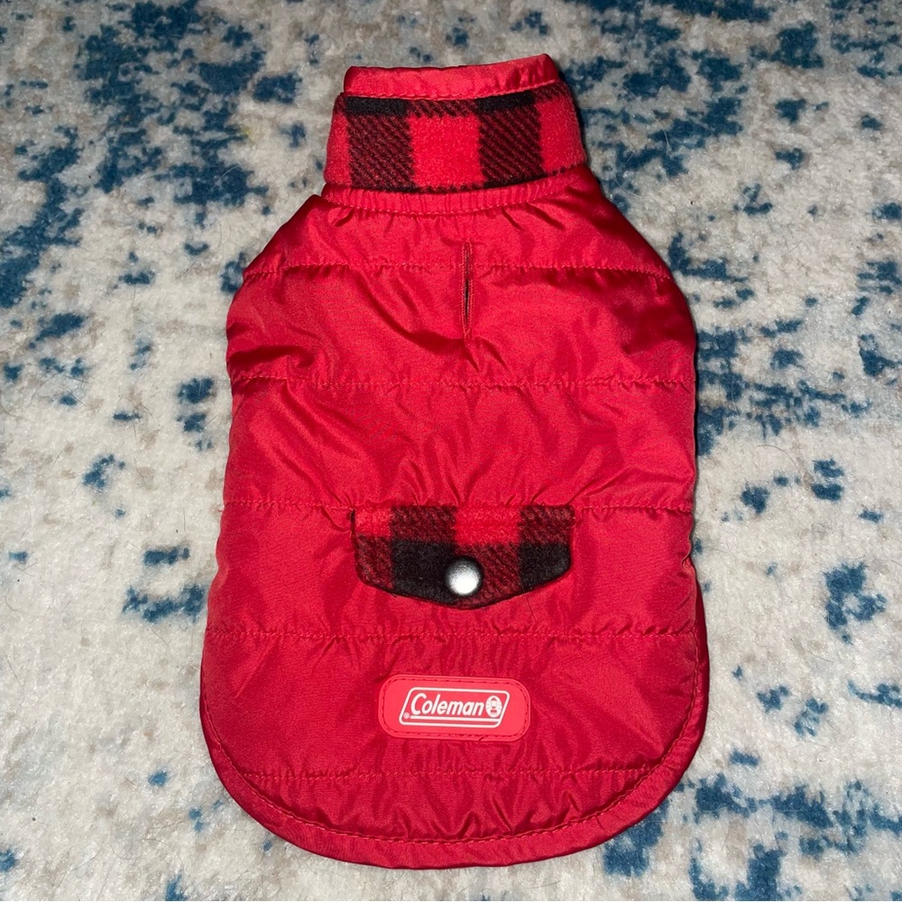 Coleman Red Plaid Dog Coat